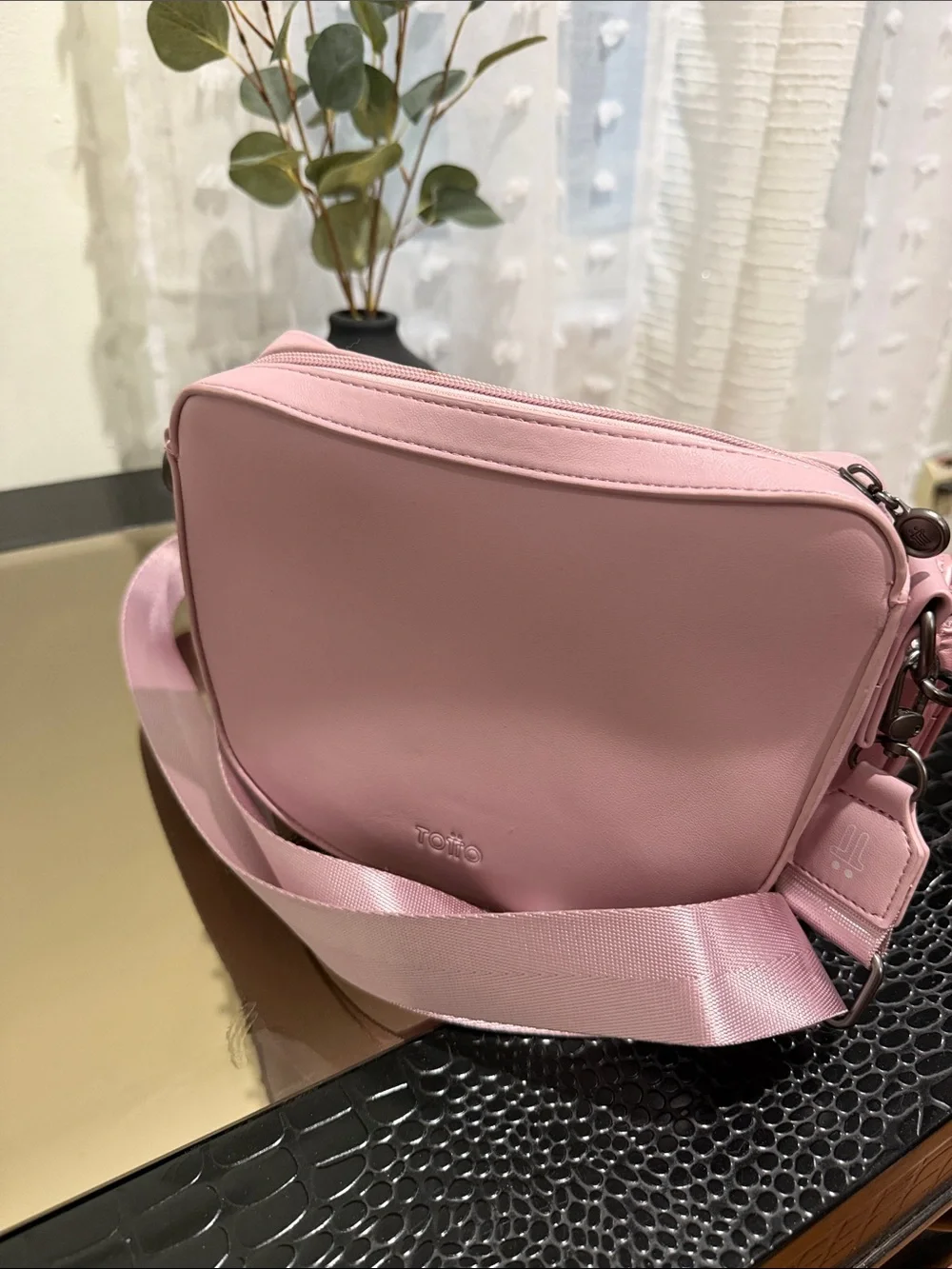 Pink Crossbody Bag - Dusty Pink Women's Shoulder Bag